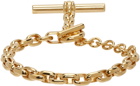 Bottega Veneta Gold Toggle Chain Bracelet