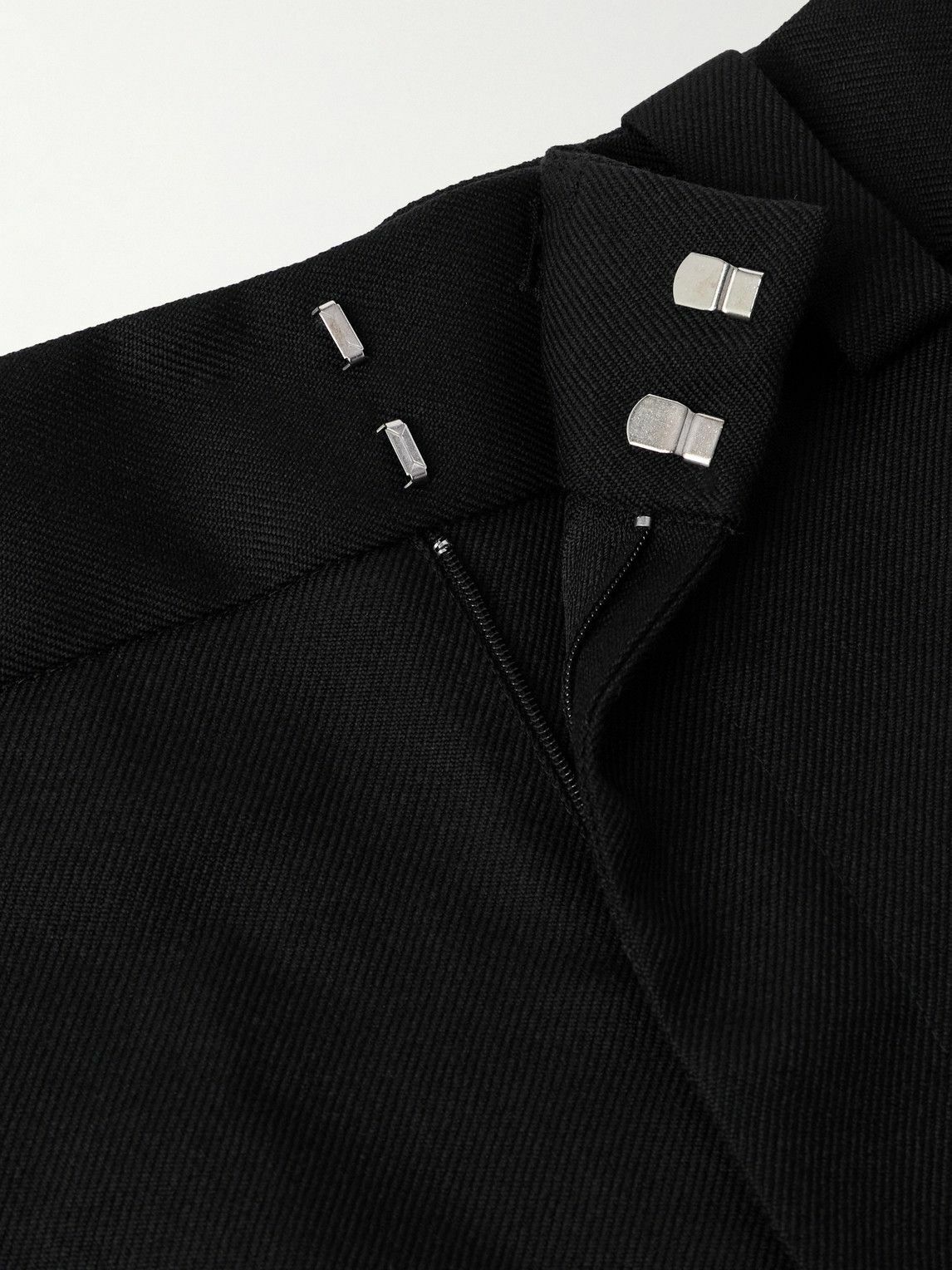 Jacquemus - Marzio Tapered Pleated Wool-Twill Trousers - Black