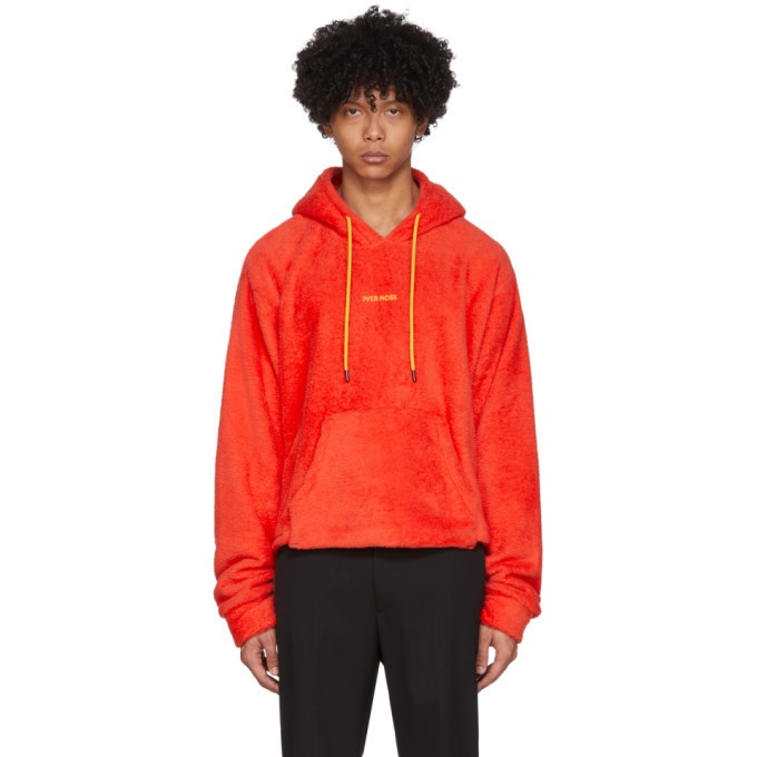 Photo: Pyer Moss Red Sherpa Cropped Hoodie