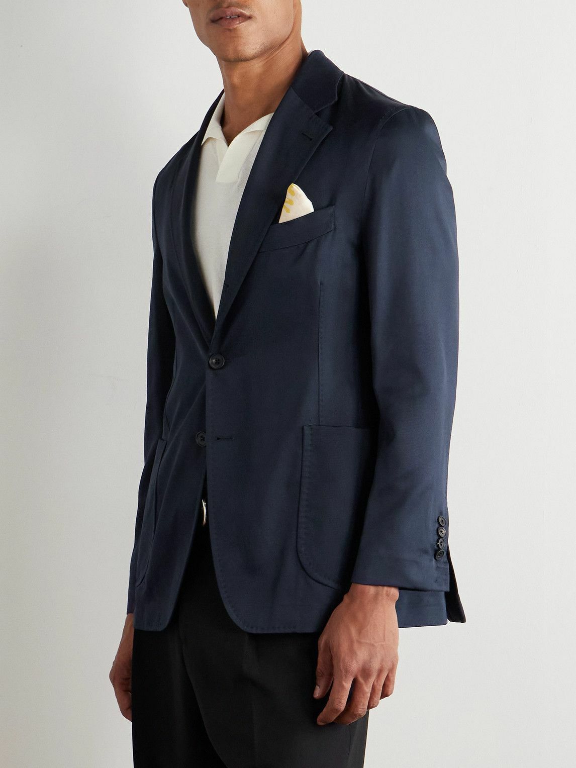 Rubinacci - Silk-Twill Blazer - Blue