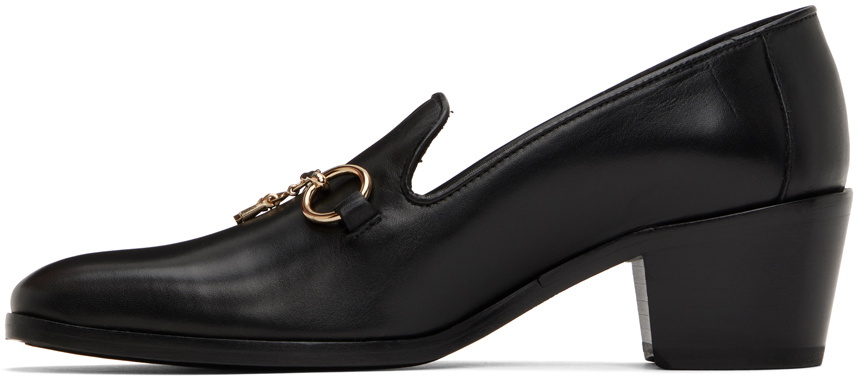 NEEDLES Black Opera Bit Loafers Needles