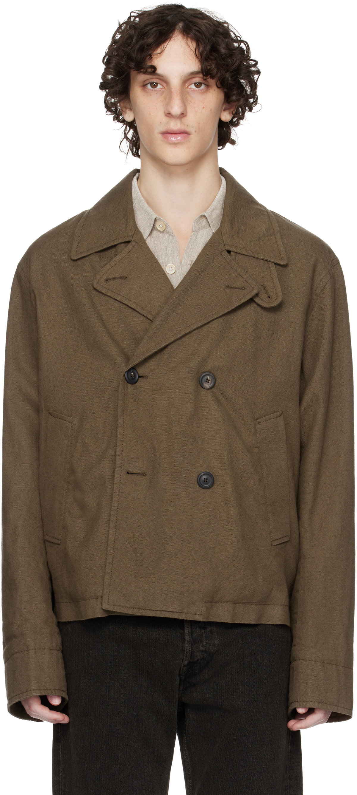 OUR LEGACY Taupe Dispatch Peacoat Our Legacy