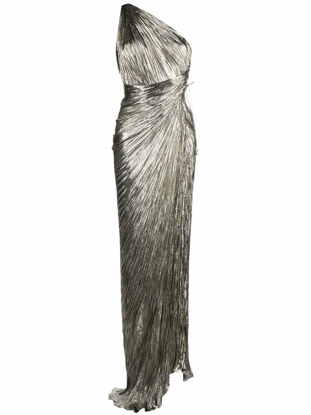 Photo: Maria Lucia Hohan Silver Jolene One-Shoulder Maxi Dress