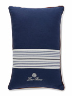Loro Piana - Logo-Embroidered Striped Linen and Terry Beach Pillow