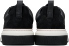 Ferragamo Black Leather Sneakers