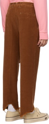 Incotex Red x FACETASM Brown Distressed Trousers