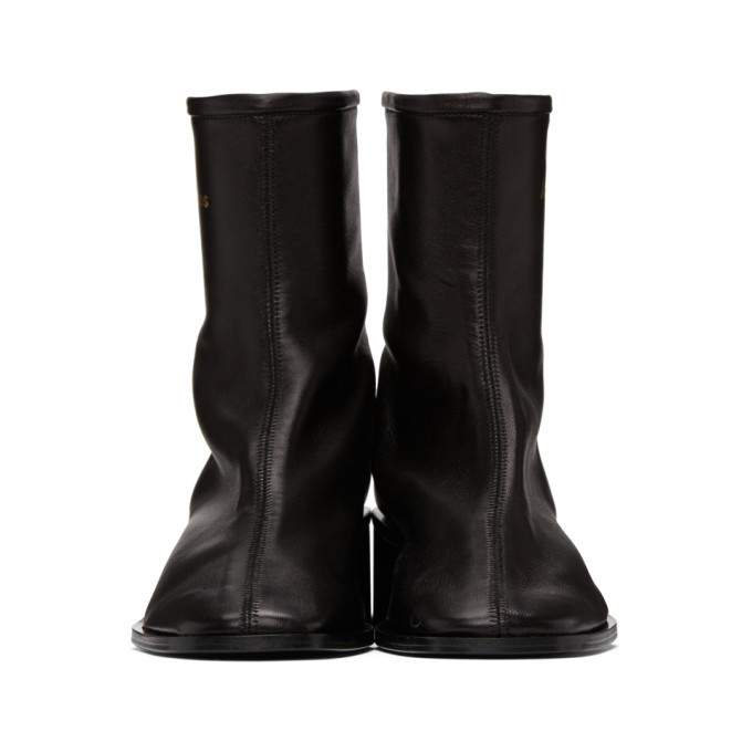 Acne Studios Black Branded Heel Boots Acne Studios