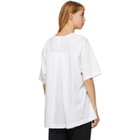 Fumito Ganryu White Watteau Pleat T-Shirt