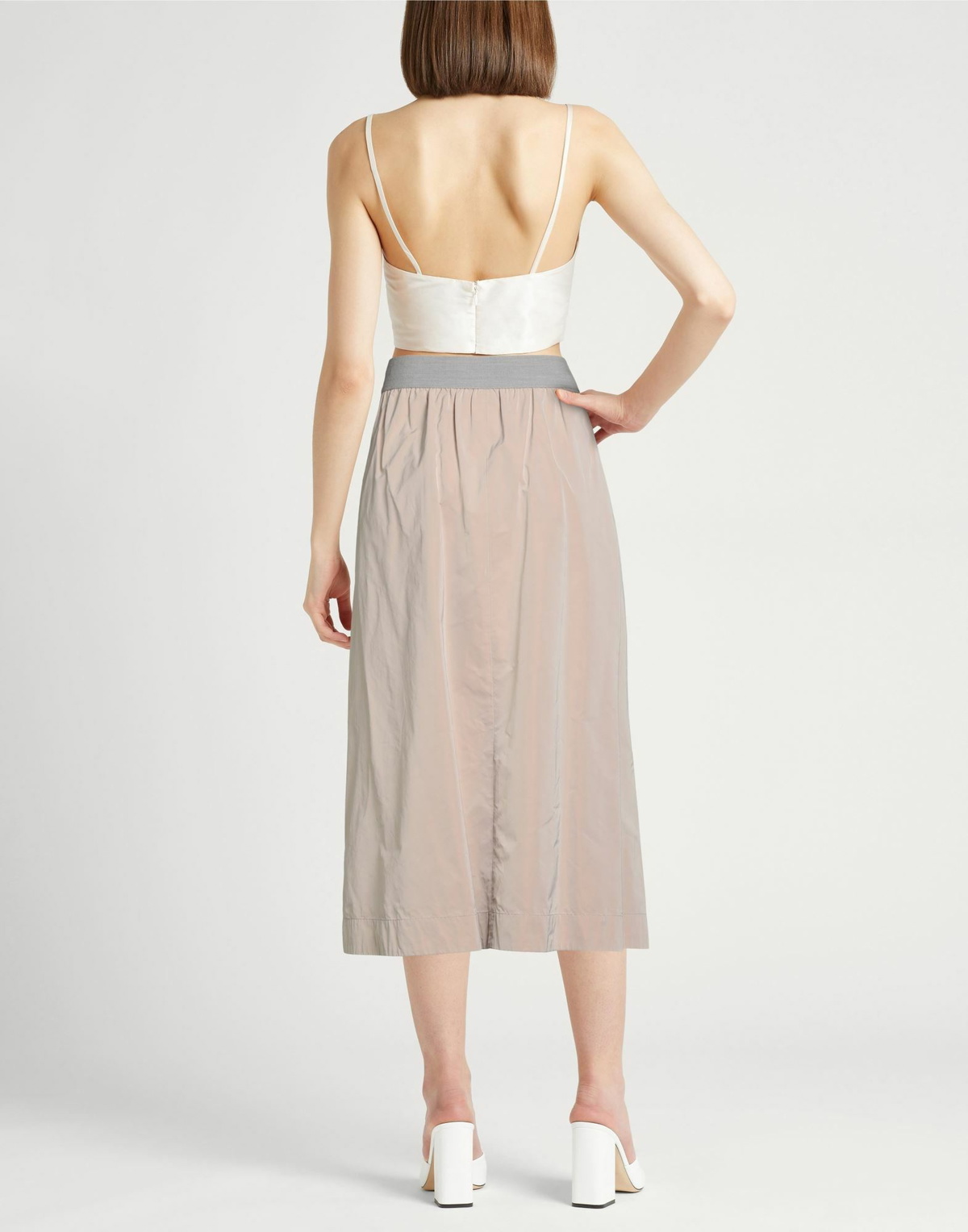 Peserico Womens Midi skirt in Beige