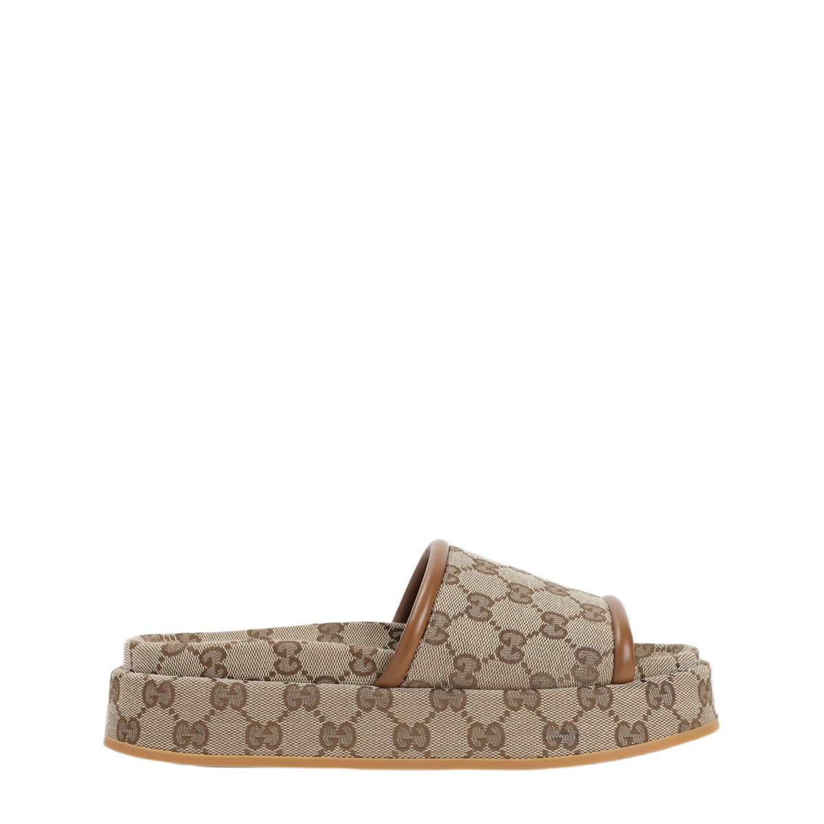 GUCCI - 55mm Elea Perforated G Platform Sandals Gucci
