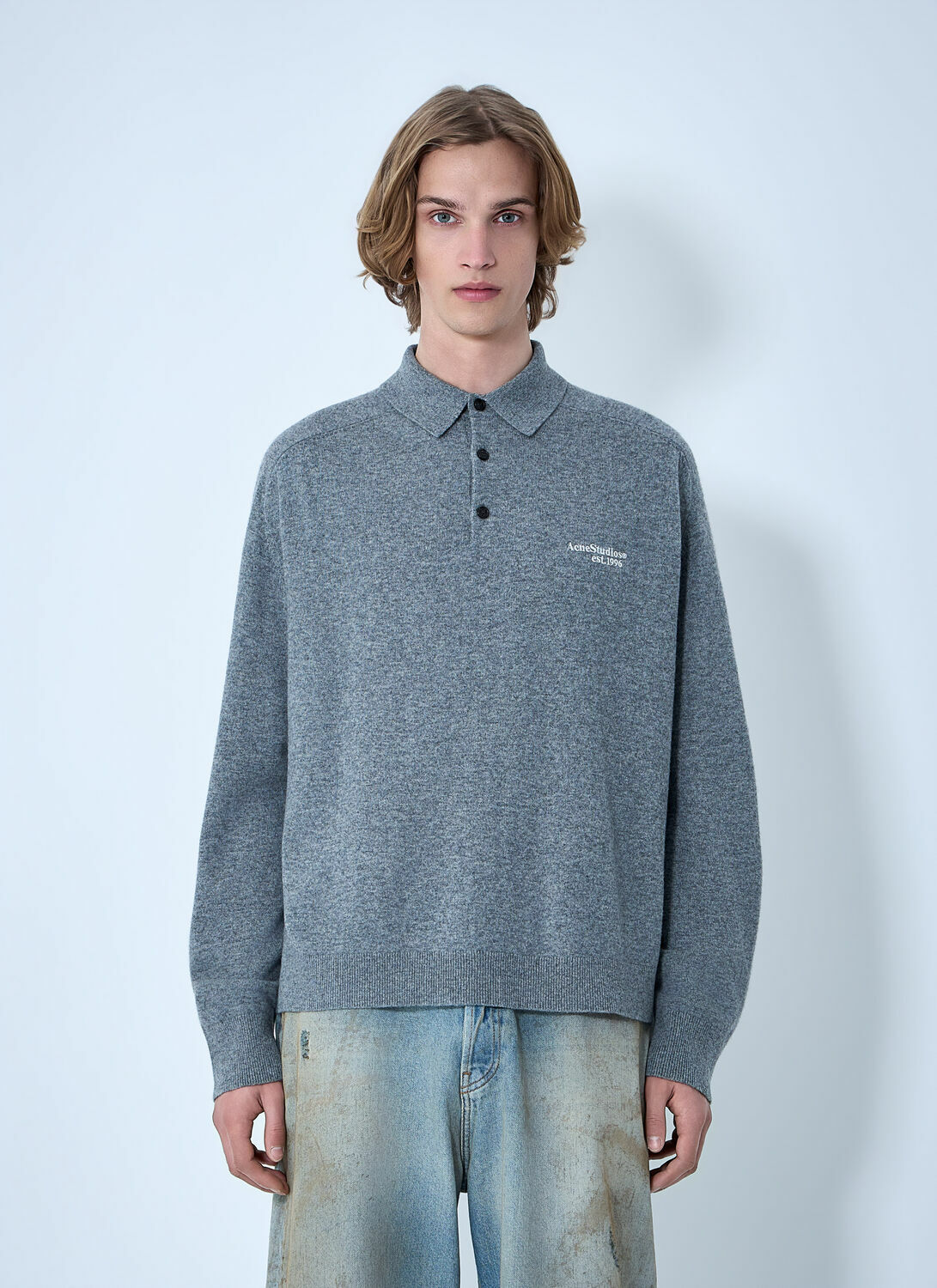 Acne Studios Wool Knit Polo Acne Studios