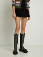 GANNI - 50mm Leather Tall Boots
