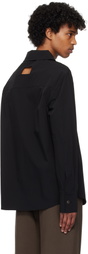 NULLUS Black Bonded Arm Shirt