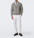 Thom Browne Hector intarsia wool and mohair cardigan