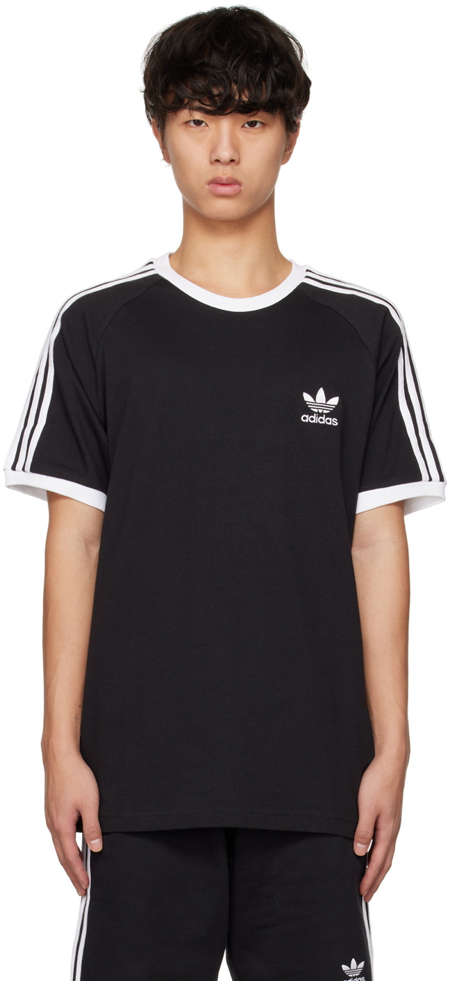 adidas Originals Black Adicolor Classics 3-Stripes T-Shirt