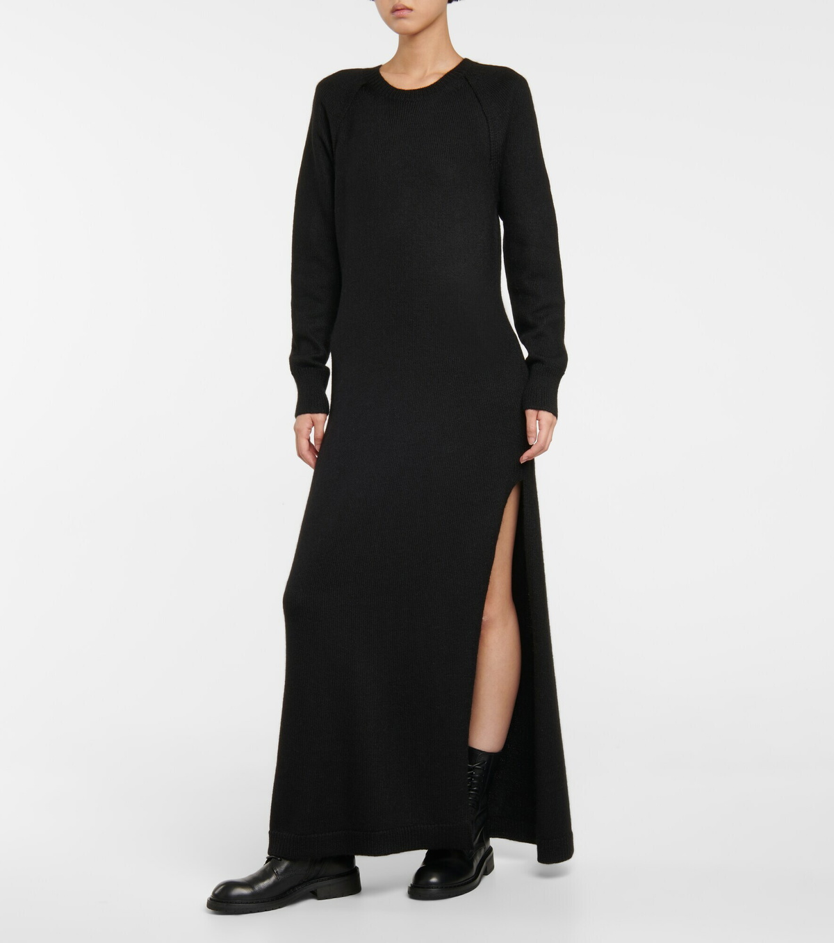 ANN DEMEULEMEESTER Size 4 Black Wool Peak Lapel Pants Suit