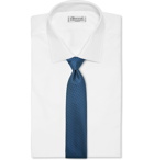 CHARVET - 8.5 Silk and Wool-Blend Jacquard Tie - Blue