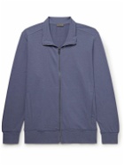 Zimmerli - Stretch Modal and Cotton-Blend Jersey Track Jacket - Blue