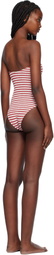 Bond-Eye Red & White Fane Swimsuit