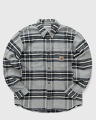Carhartt Wip L/S Hawkins Shirt Grey - Mens - Longsleeves