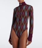 Perfect Moment Argyle wool bodysuit