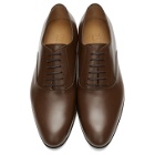 Gucci Brown Double G Oxfords