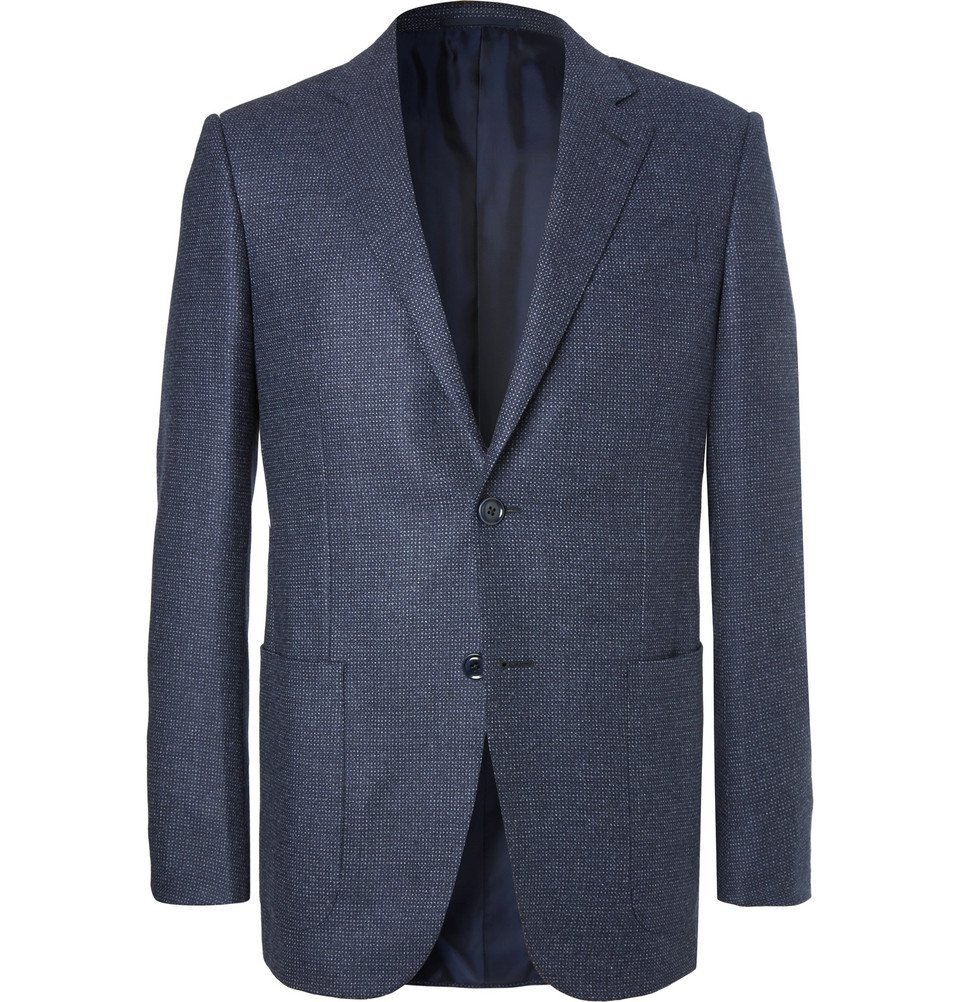 Ermenegildo Zegna - Blue Slim-Fit Milano Easy Birdseye Wool Blazer