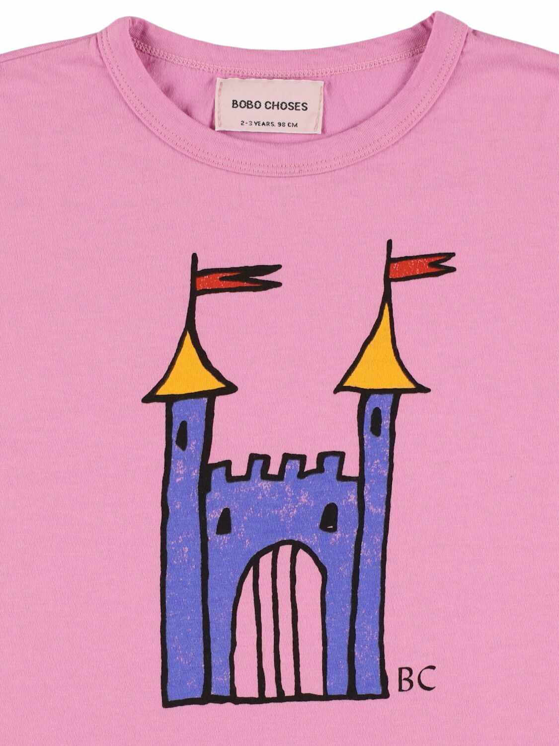 BOBO CHOSES Castle Print Organic Cotton T-shirt
