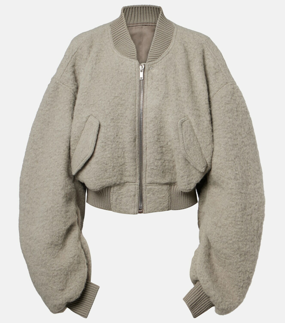 Rick Owens Secchia alpaca and wool-blend bomber jacket