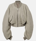 Rick Owens Secchia alpaca and wool-blend bomber jacket