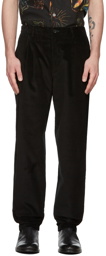 PS by Paul Smith Black Corduroy Double Pocket Trousers