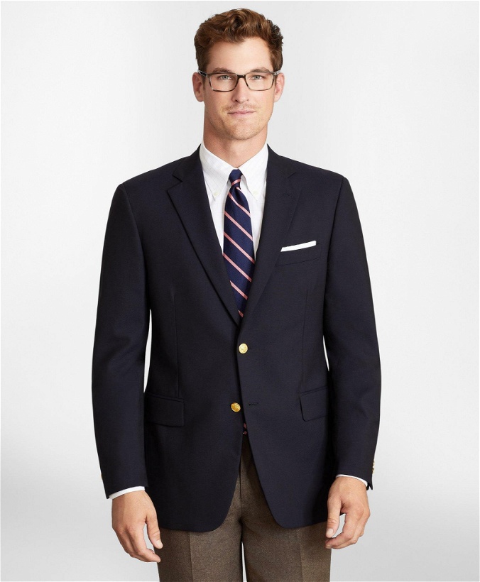 Photo: Brooks Brothers Men's Madison Fit Two-Button Classic 1818 Blazer | Navy