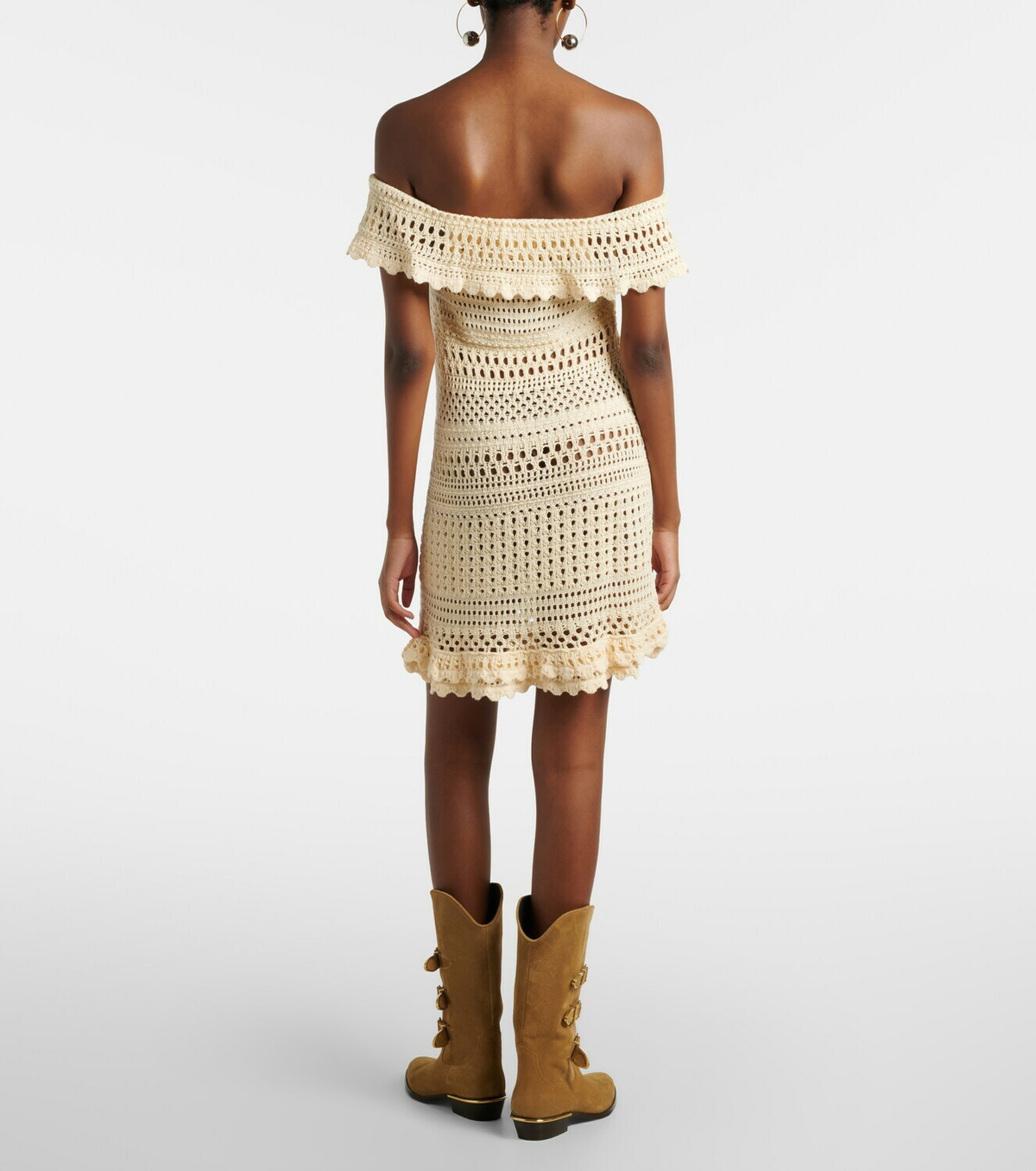 Marant Etoile Zoa crochet cotton-blend minidress