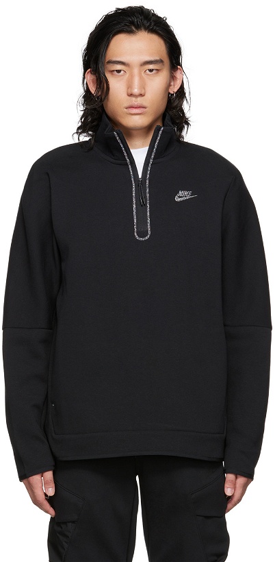 Photo: Nike Black Sportswear Half-Zip Sweatshirt