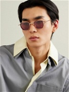 Jacques Marie Mage - Atkins Square-Frame Gold-Tone and Acetate Sunglasses