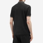 Fred Perry Men's Twin Tipped Polo Shirt in Black/Warm Grey/Brick