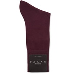 Falke - Tiago Stretch-Cotton Blend Socks - Burgundy