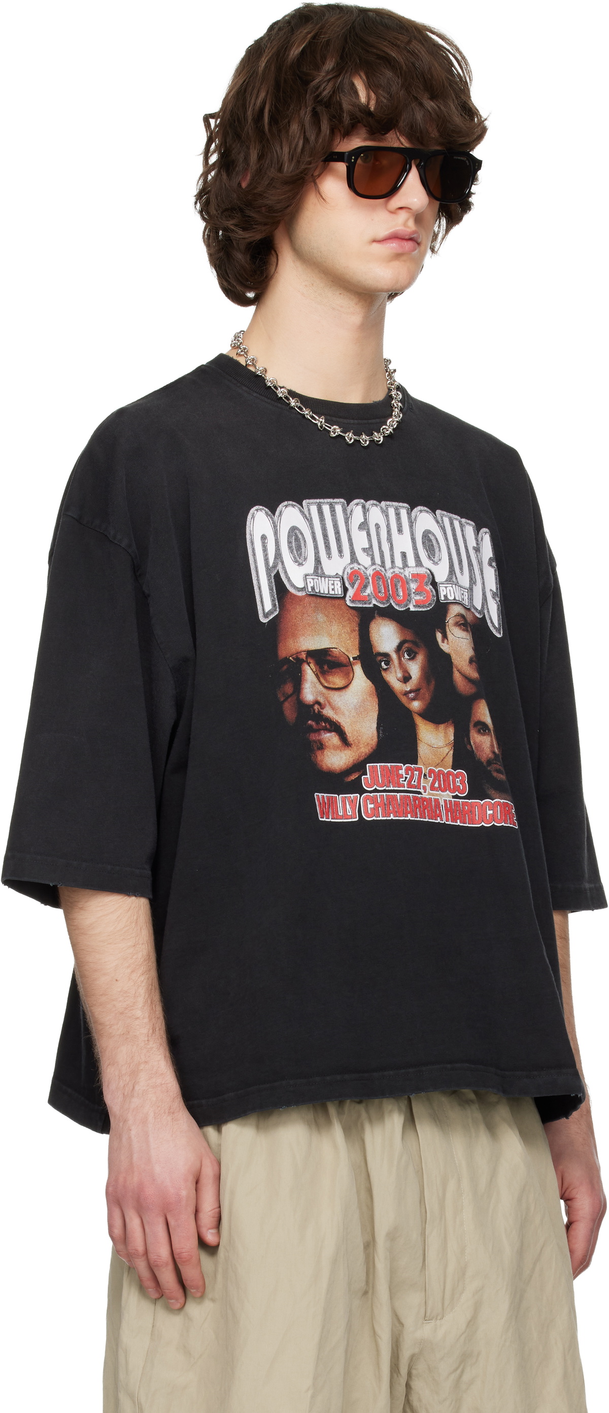 WILLY CHAVARRIA Black Powerhouse Northsider T-shirt