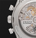 Zenith - El Primero Chronomaster 1969 42mm Stainless Steel and Alligator Watch - Silver