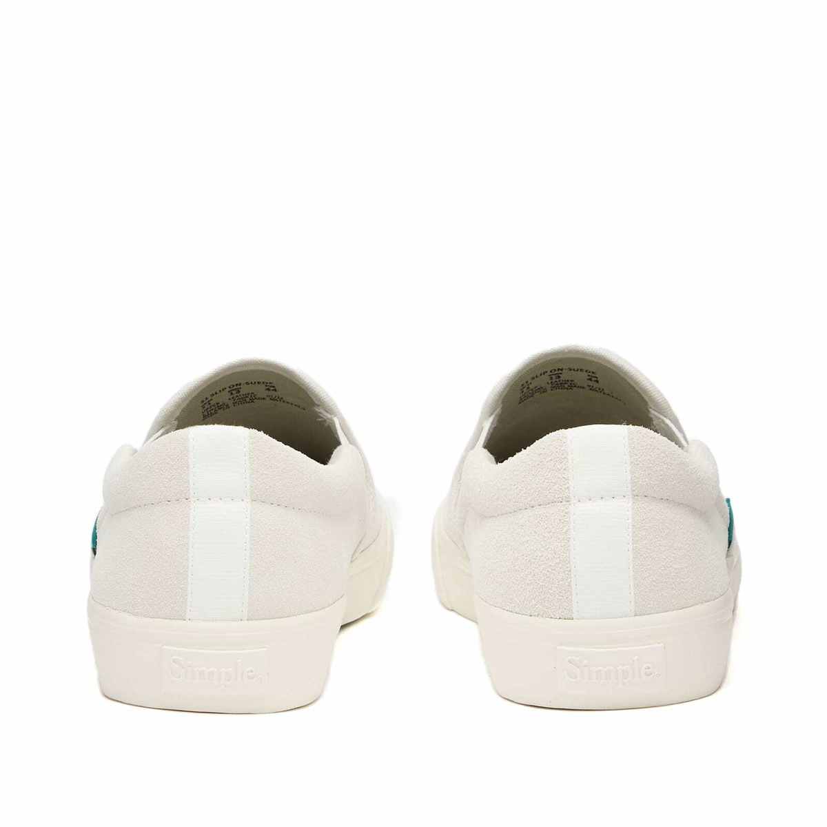 Simple Men's S1 Slip On Suede Sneakers in White