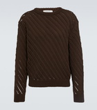 Lemaire - Openwork cotton-blend sweater