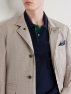 Dunhill - Cotton-Piqué Shirt - Blue