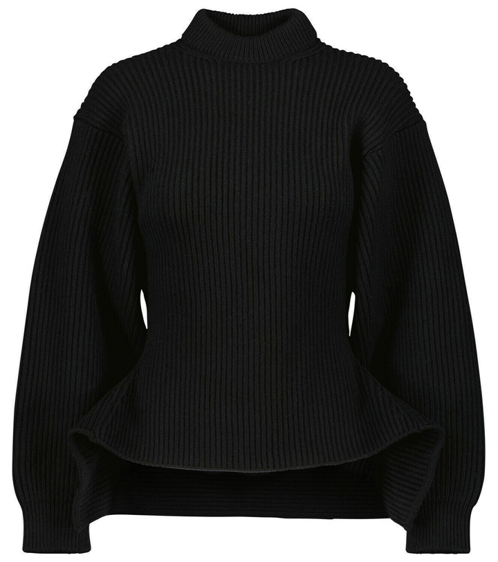 Photo: Alaïa Ribbed-knit wool-blend sweater