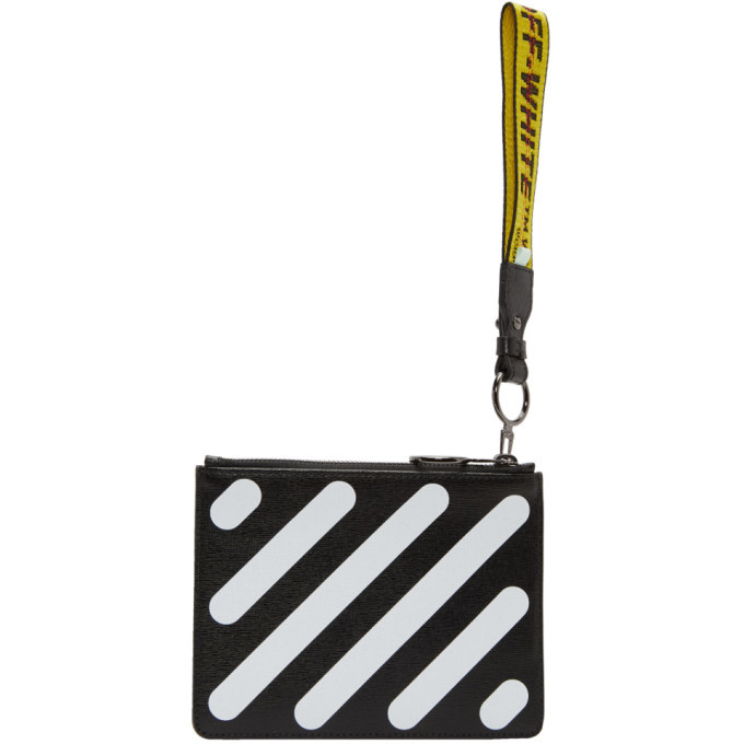 Off-White Black Diagonal Double Flat Pouch Off-White