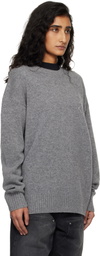 AMIRI Gray MA Applique Sweater