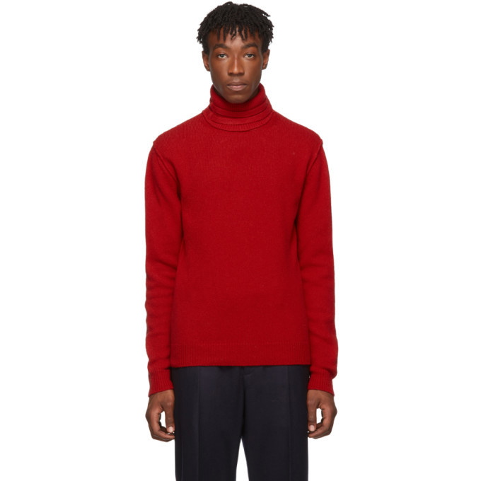 Photo: Raf Simons Red Double Strap Turtleneck