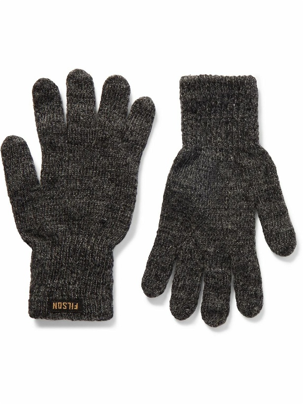 Photo: Filson - Logo-Appliquéd Wool-Blend Gloves - Gray