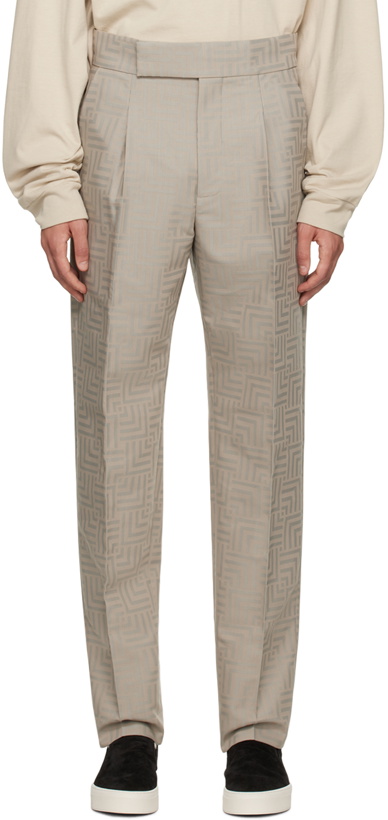 Photo: Fear of God Taupe Tapered Trousers