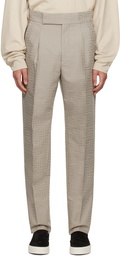 Fear of God Taupe Tapered Trousers