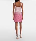 Là Fuori Sequined ombré minidress